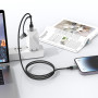 Câble de Charge 2-en-1 USB-C/USB-C et USB-A 1,2m XSSIVE XSS-CCA-1.2M - Noir