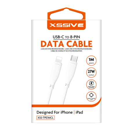 Câble de Charge USB-C/Lighting 1M XSSIVE XSS-TPE1MCL