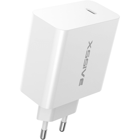 XSSIVE 45W USB-C Fast Charger XSS-AC68 White – Quick & Reliable Charging Adapter