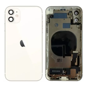 Châssis Complet iPhone 11 Blanc Grade AB Origine Sans Batterie & Connecteur de Charge