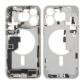 Châssis iPhone 15 Pro Titane Naturel Original Démonte Grade A - Sans Vitre ni Batterie
