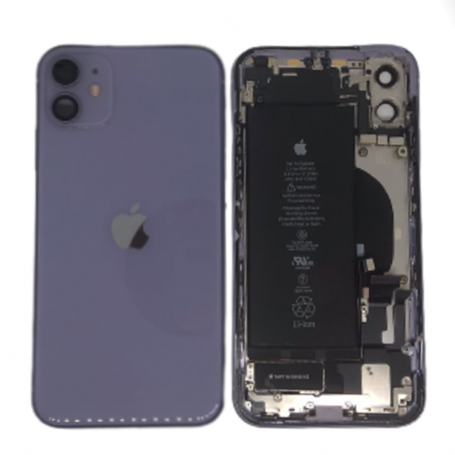 Châssis Complet iPhone 11 Violet avec Batterie & Connecteur de Charge d'Origine - Grade AB