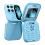 Mini Telephone Portable i17 Pro Dual Nano SIM 2+16Go 1.77‘’ Bleu