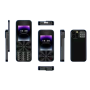 Mini Telephone Portable i18 Pro Dual Nano SIM 2+16Go 2.4‘’ Noir