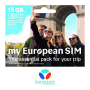 Bouygues My European Prepaid SIM Card - 15G + unlimited calls & texts