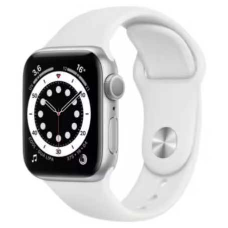 Montre Connectée Apple Watch Séries 6 GPS 40mm Argent avec bracelet - Grade AB