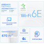 Deco XE75 Tri-Band Wireless Router (2.4 GHz / 5 GHz / 6 GHz) Wi-Fi 6E (802.11ax) TP-LINK AXE5400 - White