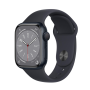 Montre Connectée Apple Watch Series 9 GPS 45mm Midnight Aluminium avec bracelet - Grade A