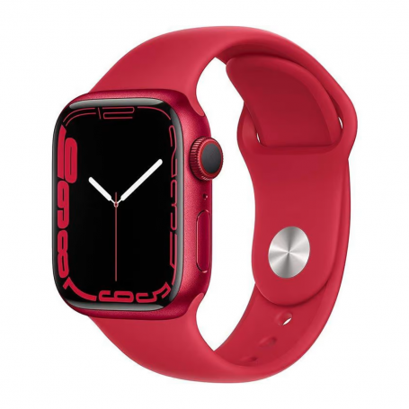Montre Connectée Apple Watch Series 7 GPS 45mm Rouge avec bracelet - Grade AB