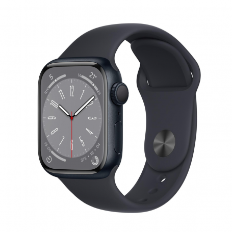 Montre Connectée Apple Watch Series 8 GPS 41mm Midnight Aluminium avec bracelet - Grade A