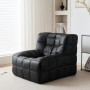 Canapé Paresseux en TPE pour 1 Personne - Assise Profonde, Style Scandinave - Noir