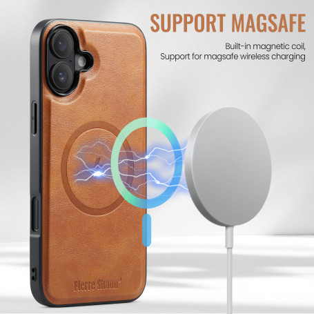 Coque De Protection En Cuir Avec Magsafe Pour iPhone