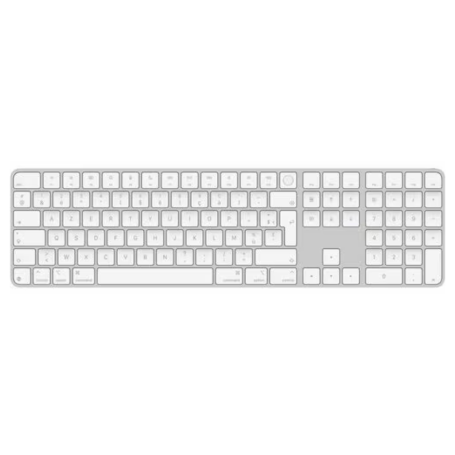 Clavier Bluetooth Magic Keyboard avec Touch ID et pavé numérique- Français AZERTY MXK73F/A - Argent (Apple )