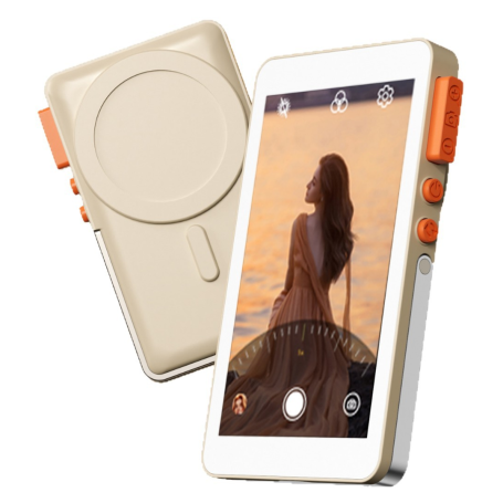 Écran De Selfie Magnétique Sans Fil + Power Bank 2300mAh - Blanc