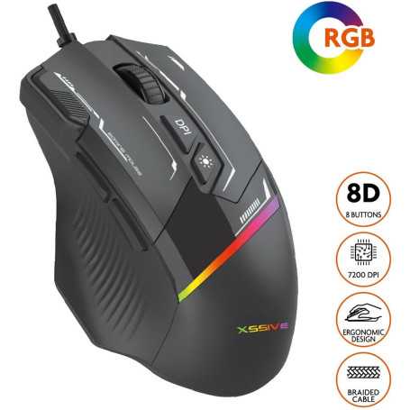 Achetez Souris Gaming XSSIVE XSS-GMS01 - Précision Ultime pour Gamers en Ligne