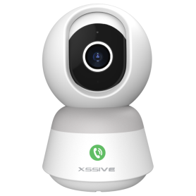 Caméra de Sécurité Connectée 360° XSSIVE XSS-CAM2W - Surveillance Intelligente en Blanc pour votre Sécurité