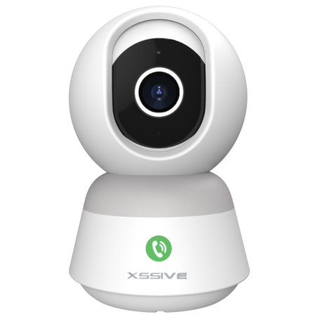 Caméra de Sécurité Connectée 360° XSSIVE XSS-CAM2W - Surveillance Intelligente en Blanc pour votre Sécurité