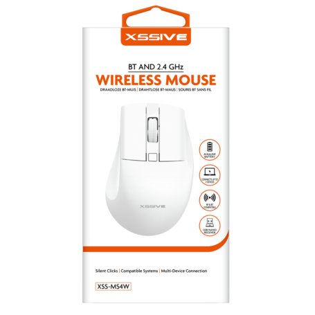 Souris sans fil XSSIVE XSS-MS4W - Blanc