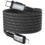 XSSIVE XSS-MGC-CL1M Braided Magnetic USB-C / Lightning Cable - 1M