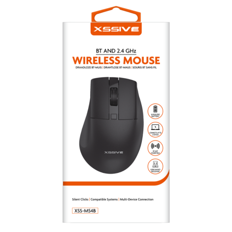 Souris sans fil XSSIVE XSS-MS4B - Noir