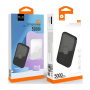 Power Bank 5000mAh Fast Charging +USB C Black - WUW Y142
