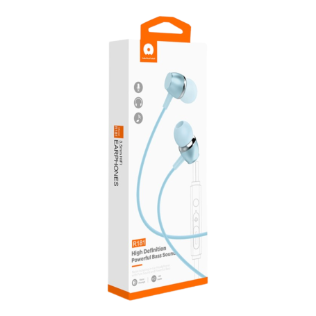 Ecouteurs Kit Main libre Jack 3,5mm Bleu (WUW-R181)