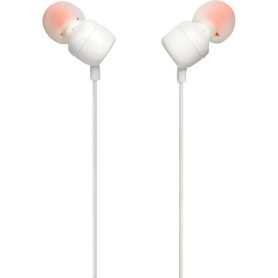 Écouteurs JBL Tune 110 - Kit Main Libre avec Jack 3,5 mm - Blanc | Qualité Sonore Exceptionnelle