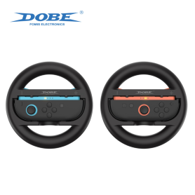 Volant de Course Joy-Con pour Switch 2 - Grip Holder Gauche/Droit TNS-3196 Bleu/Orange Dobe