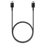 Câble Type-C / Type-C Samsung EP-DX510JBEGEU 5A - 1.8M - Noir - Retail Box (Origine)