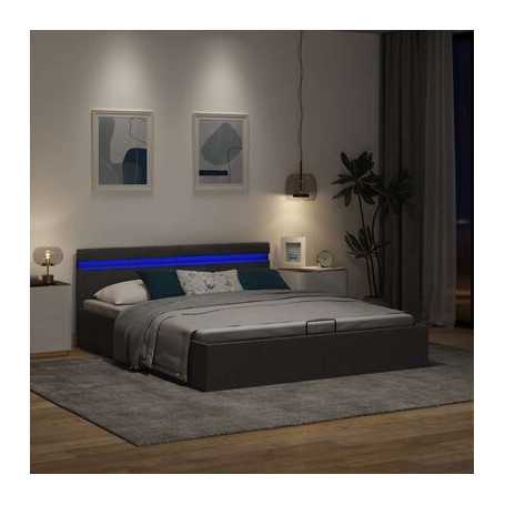Hydraulic Storage Bed Frame (No Mattress) - 160x200 cm