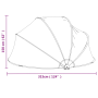 vidaXL Round Pool Dome - 315x158 cm - PVC