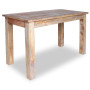 Table à manger bois d'acajou massif vidaXL - 120x60x77 cm: élégance et qualité pour votre salle à manger !