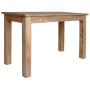 Table à manger bois d'acajou massif vidaXL - 120x60x77 cm: élégance et qualité pour votre salle à manger !