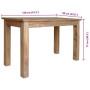 Table à manger bois d'acajou massif vidaXL - 120x60x77 cm: élégance et qualité pour votre salle à manger !