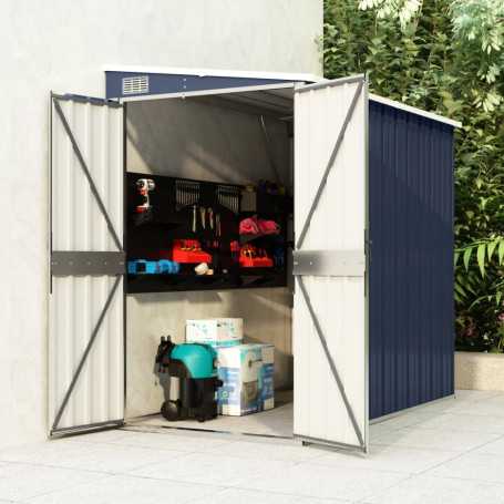 vidaXL Anthracite Wall-Mounted Garden Shed - 118x194x178 cm Steel