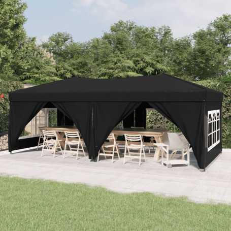 Méta-titre : Tente de Réception Pliable 3x6 m avec Parois Noir - vidaXL | Idéale pour Événements Extérieurs