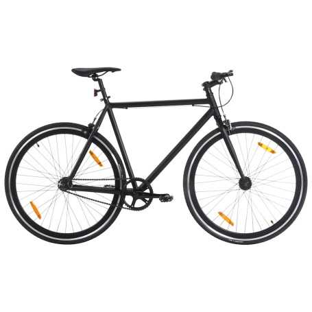 vidaXL Fixed Gear Bike - 700c 59 cm - Black