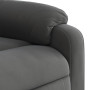 vidaXL Dark Grey Microfiber Fabric Massage Recliner Chair
