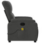 vidaXL Dark Grey Microfiber Fabric Massage Recliner Chair