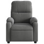 vidaXL Dark Grey Microfiber Fabric Massage Recliner Chair