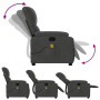 vidaXL Dark Grey Microfiber Fabric Massage Recliner Chair
