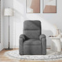 vidaXL Dark Grey Microfiber Fabric Massage Recliner Chair