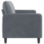 "Magnifique Canapé 3 Places Velours Gris Foncé 180 cm | vidaXL - Confort et Élégance"