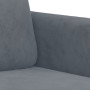 "Magnifique Canapé 3 Places Velours Gris Foncé 180 cm | vidaXL - Confort et Élégance"