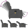 "Méga-Confort : Fauteuil de Massage Inclinable vidaXL en Tissu Gris Foncé - Relaxation Ultime"