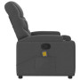 "Méga-Confort : Fauteuil de Massage Inclinable vidaXL en Tissu Gris Foncé - Relaxation Ultime"