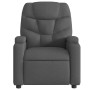 "Méga-Confort : Fauteuil de Massage Inclinable vidaXL en Tissu Gris Foncé - Relaxation Ultime"