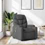 "Méga-Confort : Fauteuil de Massage Inclinable vidaXL en Tissu Gris Foncé - Relaxation Ultime"