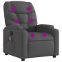 "Méga-Confort : Fauteuil de Massage Inclinable vidaXL en Tissu Gris Foncé - Relaxation Ultime"