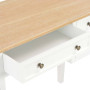 vidaXL White Desk - 109.5 x 45 x 77.5 cm Wood